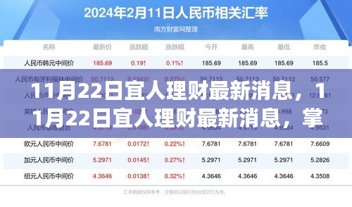 掌握宜人理财最新动态，洞悉财富增长新动向（11月22日更新）