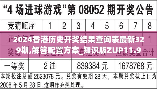 2024香港历史开奖结果查询表最新329期,解答配置方案_知识版ZUP11.9