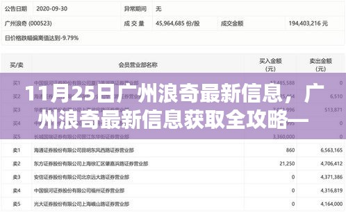 广州浪奇最新信息全攻略，从初学者到进阶用户的通用指南（11月25日更新）