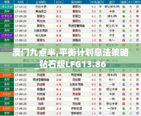 澳门九点半,平衡计划息法策略_钻石版LFG13.86