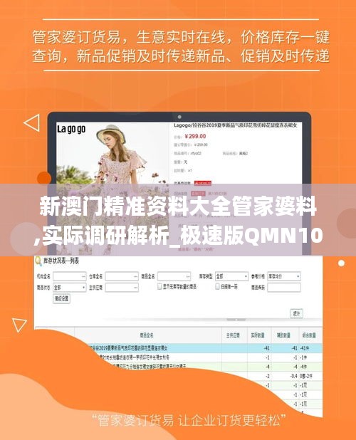 新澳门精准资料大全管家婆料,实际调研解析_极速版QMN10.51