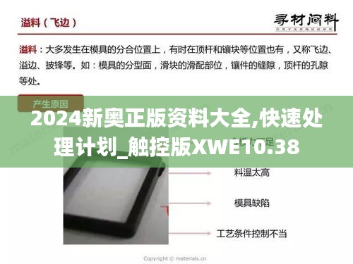 2024新奥正版资料大全,快速处理计划_触控版XWE10.38
