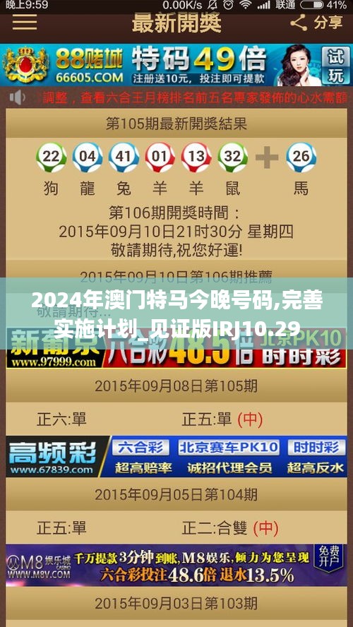 2024年澳门特马今晚号码,完善实施计划_见证版IRJ10.29