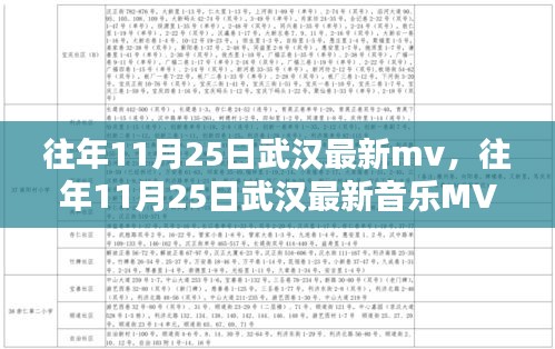 武汉潮流风采，历年11月25日最新音乐MV盘点与潮流风采展示