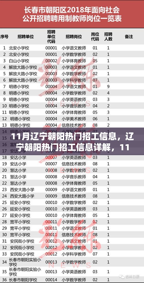 辽宁朝阳热门招工信息详解与求职全攻略（11月版）