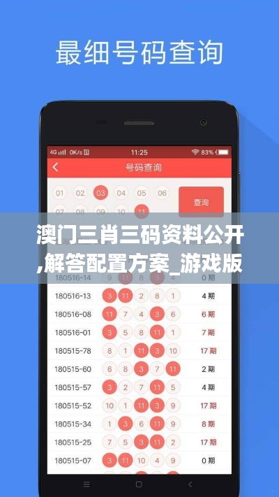 澳门三肖三码资料公开,解答配置方案_游戏版IMR14.63