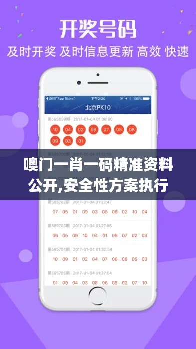 噢门一肖一码精准资料公开,安全性方案执行_薪火相传版YED14.44