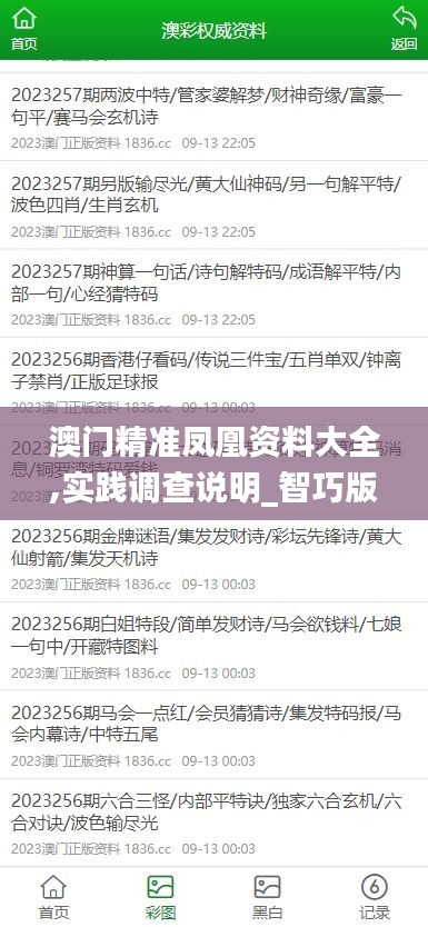 澳门精准凤凰资料大全,实践调查说明_智巧版QAD14.16