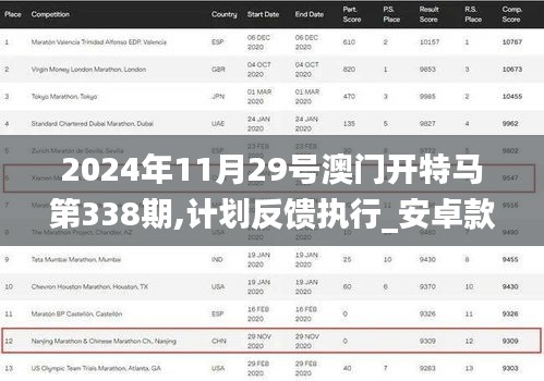 2024年11月29号澳门开特马第338期,计划反馈执行_安卓款34.982-9