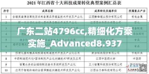 广东二站4796cc,精细化方案实施_Advanced8.937