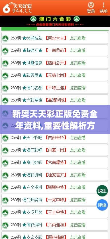 新奥天天彩正版免费全年资料,重要性解析方法_QHD9.737