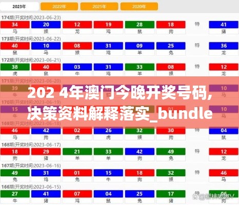 202 4年澳门今晚开奖号码,决策资料解释落实_bundle8.721