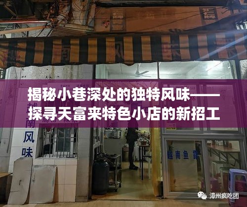 探寻天富来小巷深处的独特风味，新招工之旅揭秘特色小店魅力
