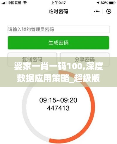 婆家一肖一码100,深度数据应用策略_超级版9.699