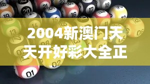 2004新澳门天天开好彩大全正版