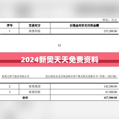 2024新奥天天免费资料