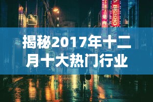揭秘热门行业隐藏瑰宝与小巷特色小店的独特魅力（2017年十二月十大热门行业盘点）