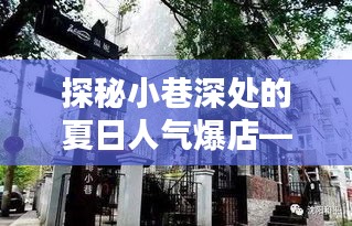 巷弄冰爽人气爆店，夏日小巷的清凉美食盛宴